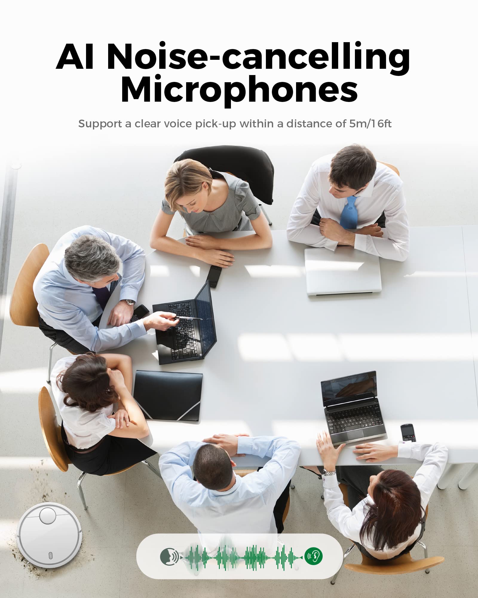 WYRESTORM 4K AI Tracking Conference Webcam, Auto Framing & Presenter Tracking, 120° Wide Angle, Dual Noise Cancelling Mics, Privacy Cover, USB Plug & Play, Zoom Certified for Teams Meeting Rooms