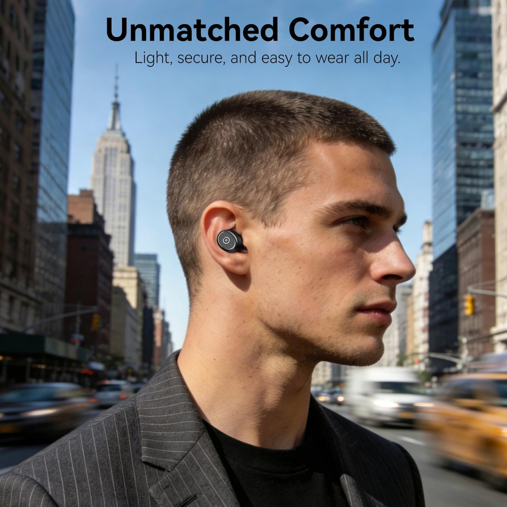 TOZO T10 Wireless Earbuds Bluetooth 5.3 Headphones, App Customize EQ, Ergonomic Design, 55H Playtime, Wireless Charging Case, IPX8 Waterproof Sound in-Ear Headset, New Version