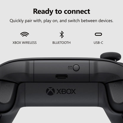 XBOX Wireless Gaming Controller | Carbon Black | Console, PC, & Android | Textured Grip | Wireless, Bluetooth, USB-C Connectivity