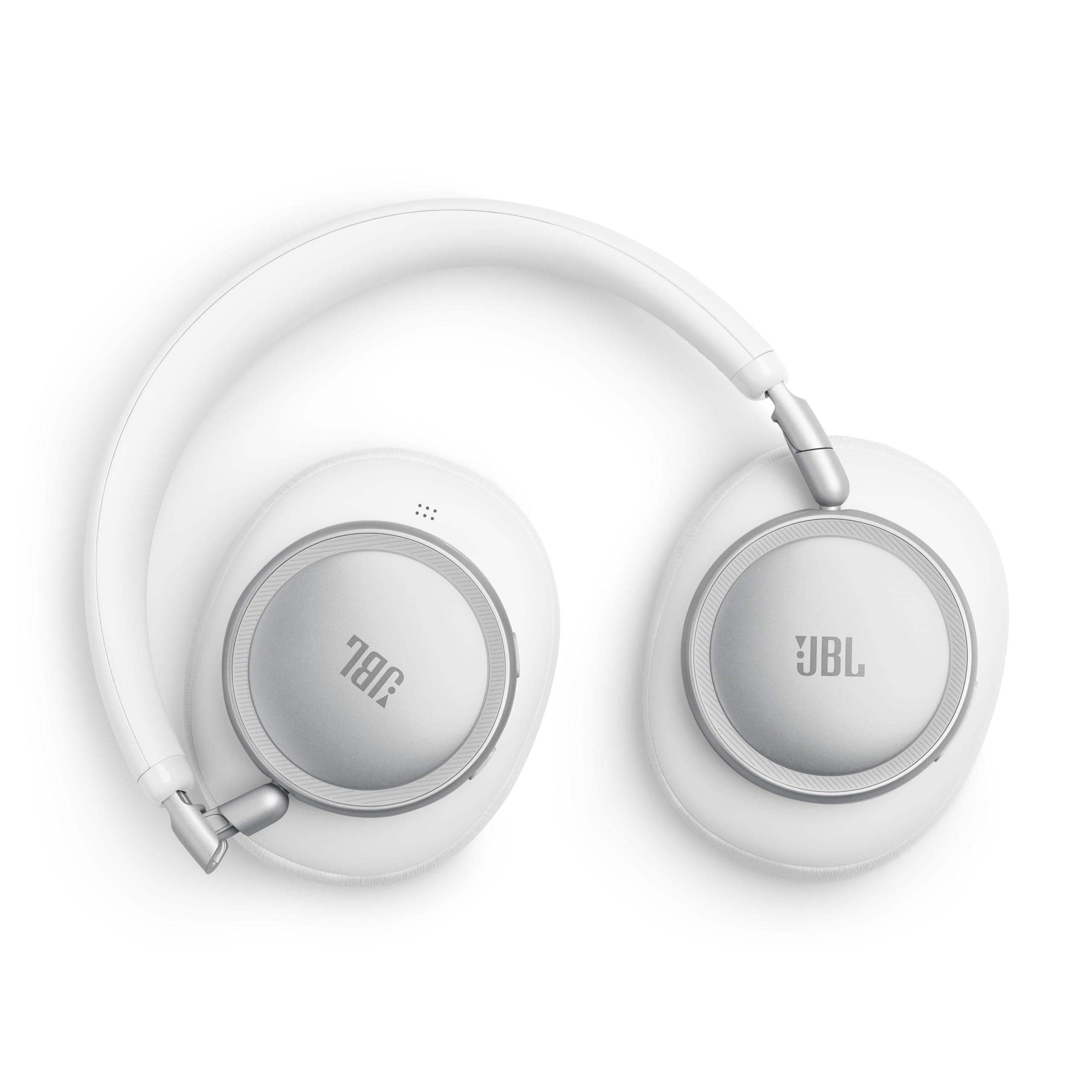 JBL Live 780NC - Wireless Over-Ear True Adaptive Noise Cancelling Headphones, JBL Signature Sound with Hi-Res Audio, 2-mic Perfect Calls 2.0 with AI-Trained Algorithm, & Personi-Fi 3.0 (White)