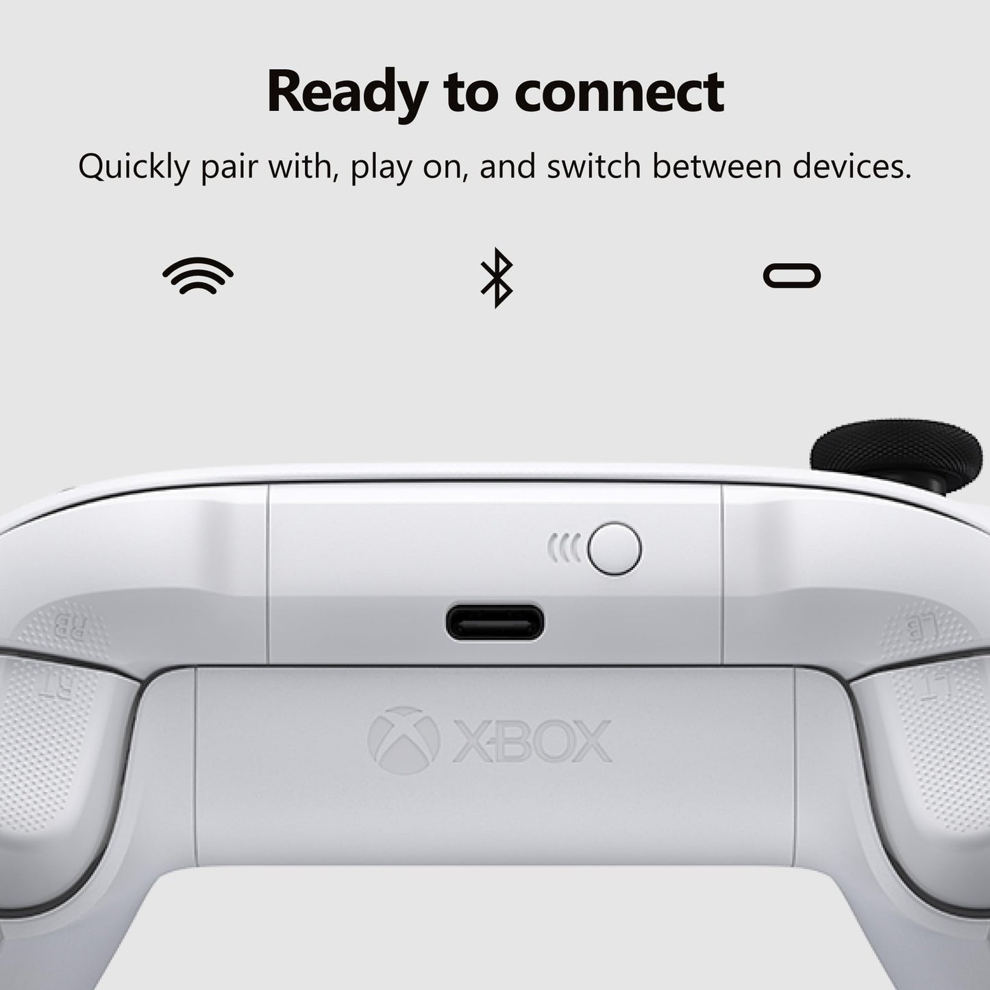 XBOX Wireless Gaming Controller | Robot White | Console, PC, & Android | Textured Grip | Wireless, Bluetooth, USB-C Connectivity