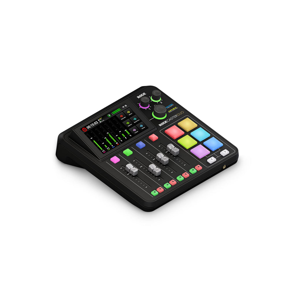 RØDE RØDECaster Duo Compact All-in-One Audio Production Solution for Podcasting, Streaming, Music Production and Content Creation (Black)