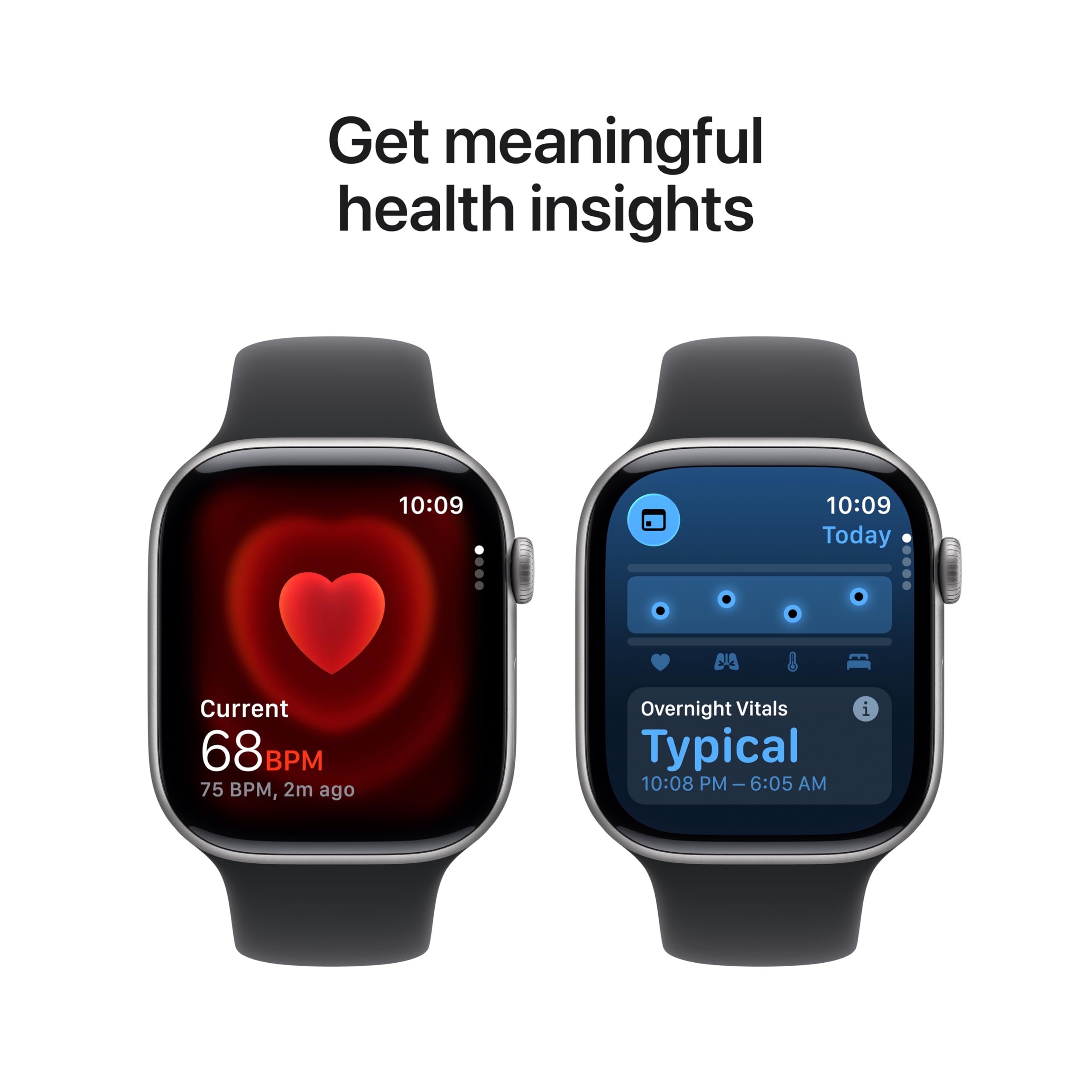 Apple Watch Series 11 [GPS + Cellular 46mm] Smartwatch with Space Gray Aluminum Case with Black Sport Band - M/L. Sleep Score, Fitness Tracker, Health Monitoring, Always-On Display, Water Resistant