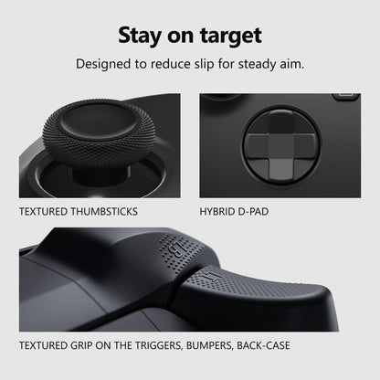 XBOX Wireless Gaming Controller | Carbon Black | Console, PC, & Android | Textured Grip | Wireless, Bluetooth, USB-C Connectivity