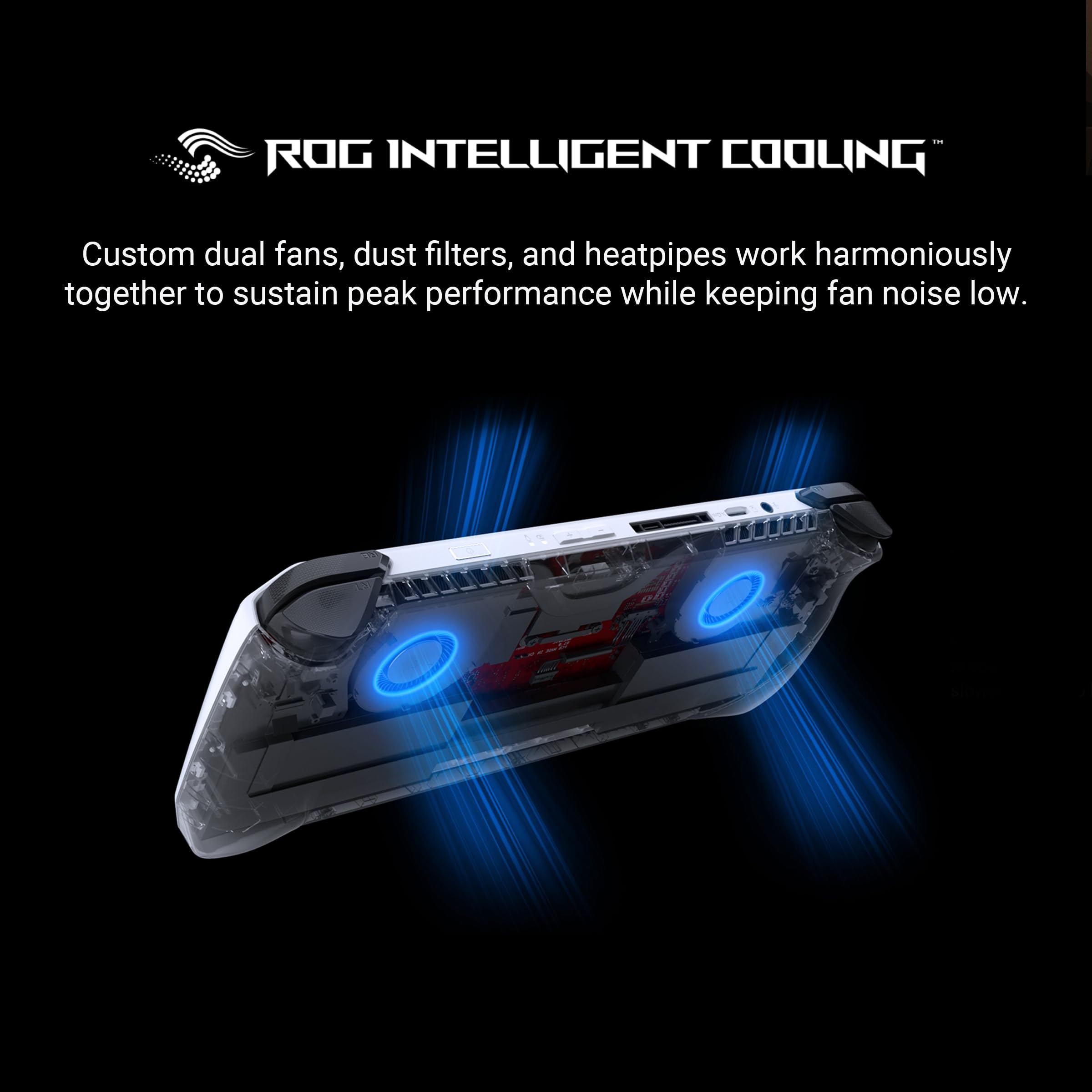 ASUS ROG Ally 7" 120Hz FHD 1080p Gaming Handheld Touchscreen AMD Ryzen Z1 Extreme 16GB RAM 512GB White