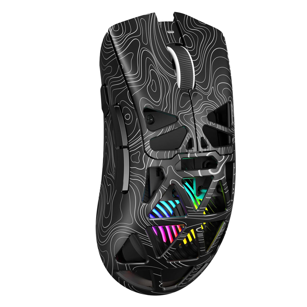 Aula SC620 Wireless Gaming Mouse, Tri-Mode 2.4GHz/USB-C/BT5.3 Computer Mouse with 12000 DPI, Programmable Macro Gamer Mouse with Rapid Fire Key, RGB Light Gaming Mice for PC/Laptop/Mac