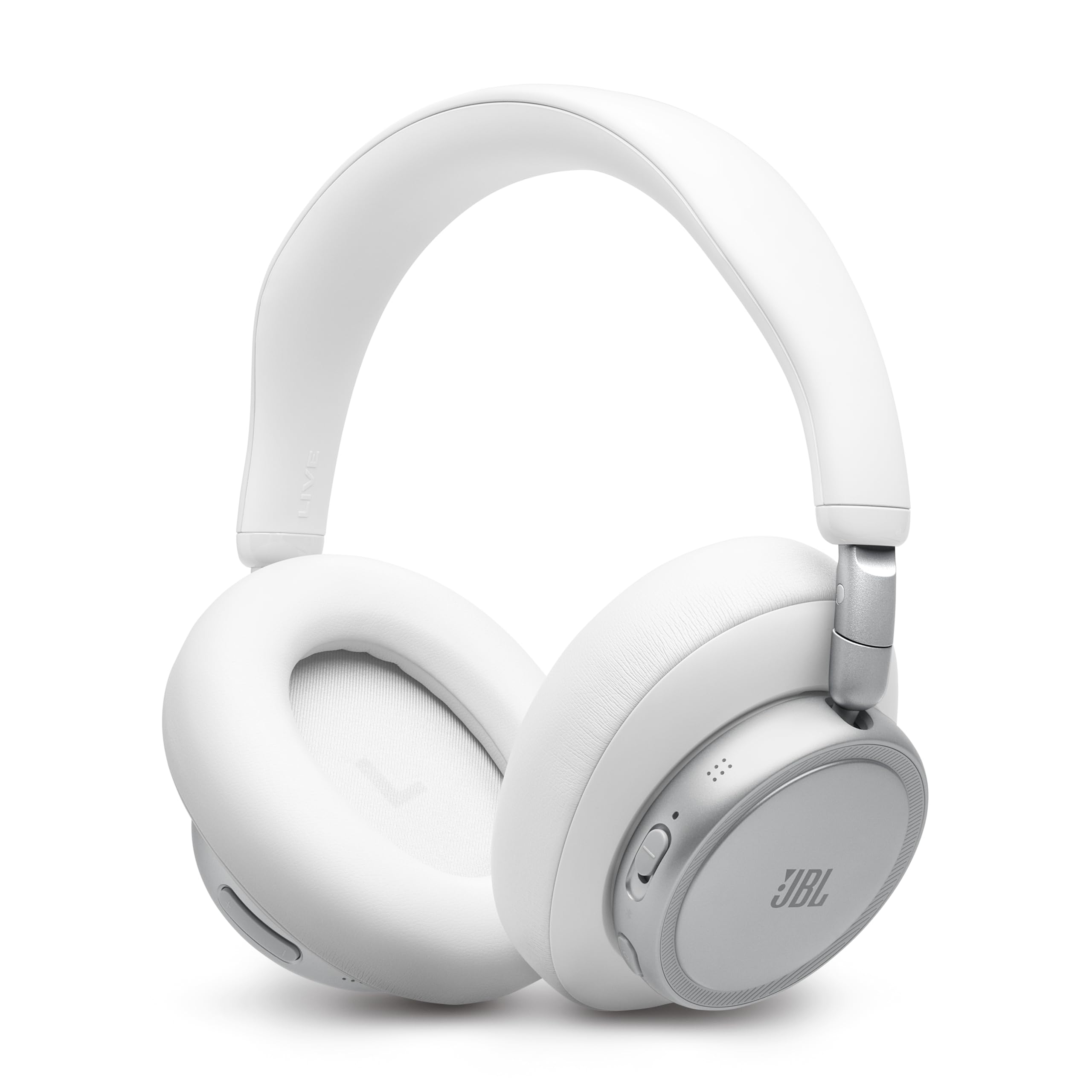 JBL Live 780NC - Wireless Over-Ear True Adaptive Noise Cancelling Headphones, JBL Signature Sound with Hi-Res Audio, 2-mic Perfect Calls 2.0 with AI-Trained Algorithm, & Personi-Fi 3.0 (White)