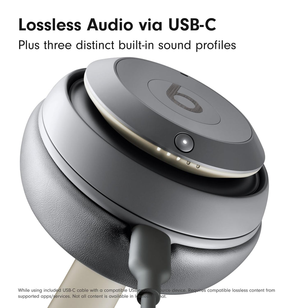Beats Studio Pro Premium Wireless Over-Ear Headphones- Up to 40-Hour Battery Life, Active Noise Cancelling, Great for Travel & Commuting, Apple & Android Compatible - Exclusive Sand Gray