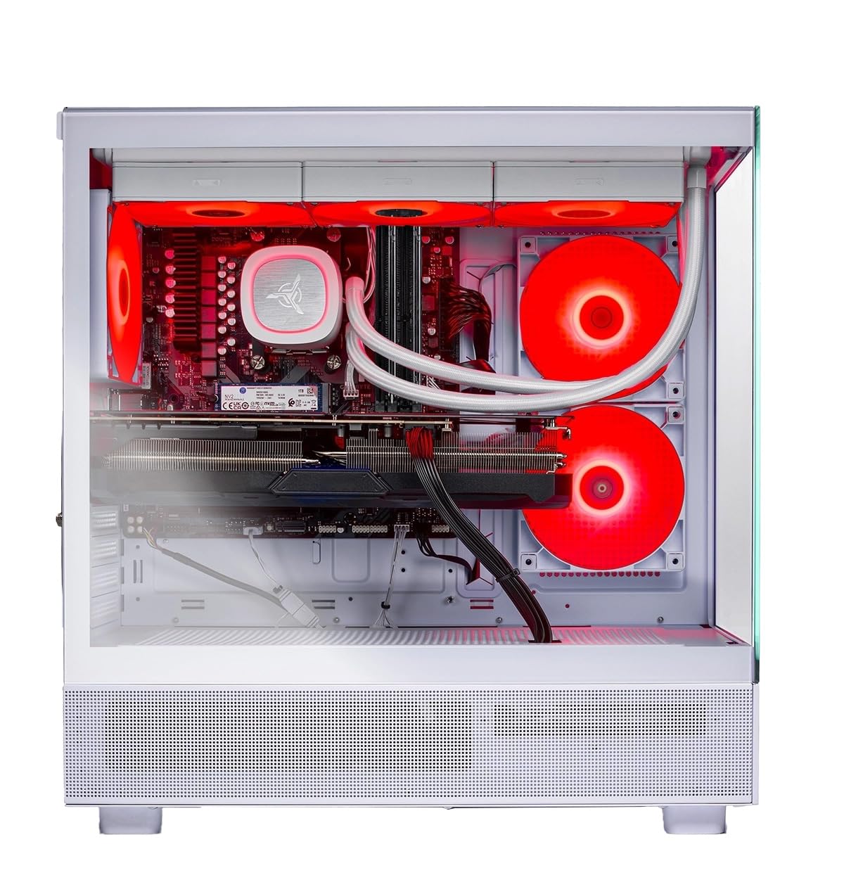 Skytech Gaming Azure 3 Gaming PC, AMD Ryzen 7 7800X3D 4.2GHz, NVIDIA RTX 5060 Ti 16GB VRAM, 1TB Gen4 NVMe SSD, 16GB DDR5 RAM 6000, 650W Gold PSU, 360 ARGB AIO, WI-FI 5, Windows 11, Desktop