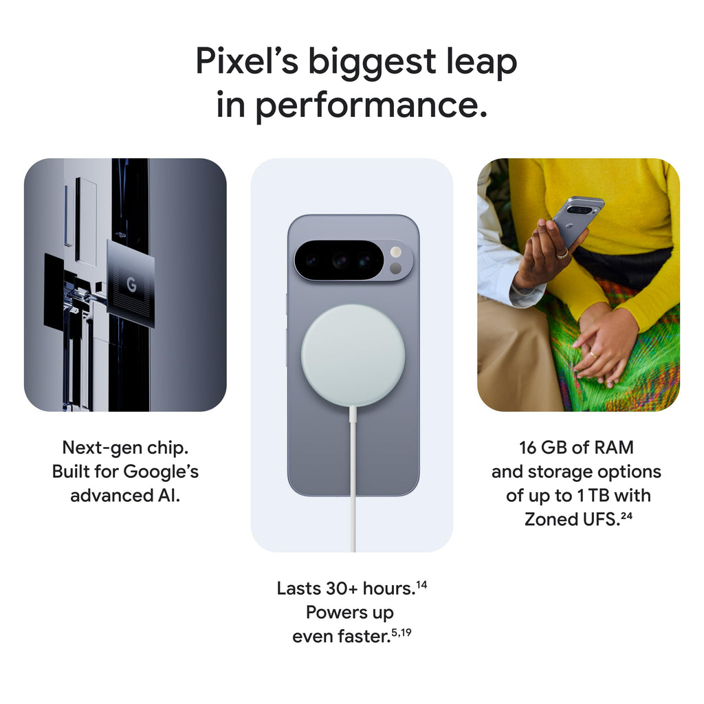 Google Pixel 10 Pro XL - Unlocked Android Smartphone with Gemini, Your Google AI Assistant, Triple Rear Camera System, Fast-Charging 24+ Hour Battery, and 6.8" Super Actua Display - Obsidian - 256 GB