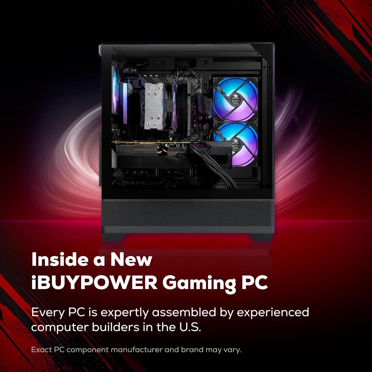 iBUYPOWER Element SE Gaming PC Desktop Computer AMD Ryzen 5 5500 CPU, AMD Radeon RX 6500XT 4GB, 16GB DDR4 Non-RGB 3200MHz RAM, 512GB NVMe SSD, Windows 11 Home, Gamer Keyboard and Mouse - ESA5R65XT04