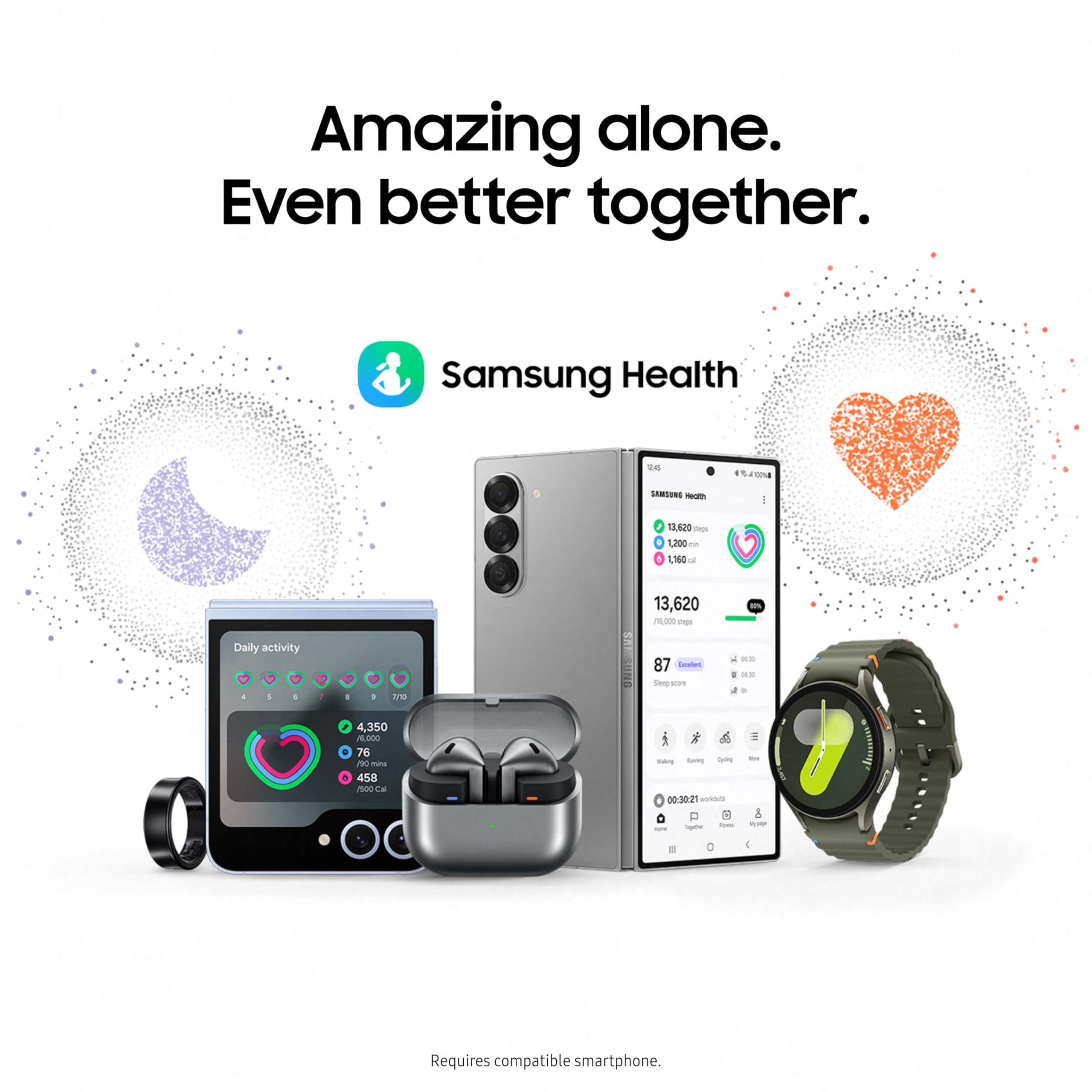 Samsung Galaxy Watch 7 44mm Bluetooth AI Smartwatch w/Energy Score, Wellness Tips, Heart Rate Tracking, Sleep Monitor, Fitness Tracker, 2024, Silver [US Version, 1Yr Manufacturer Warranty]