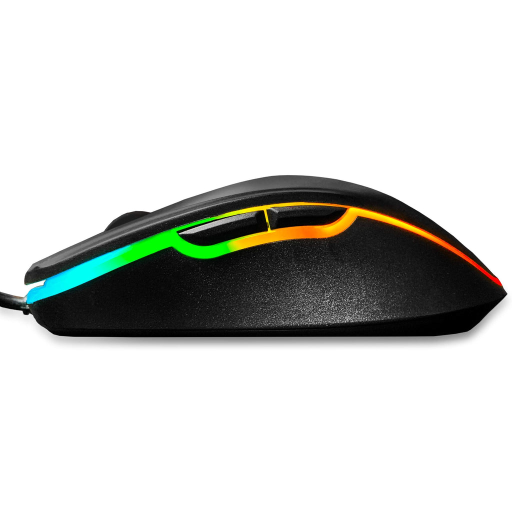 Deco Gear Gaming Accessory Bundle - Mechanical 18-Mode 104 Key RGB Keyboard with 11-Mode RGB Gaming Mouse and 32" x 12" Extended Mouse Pad
