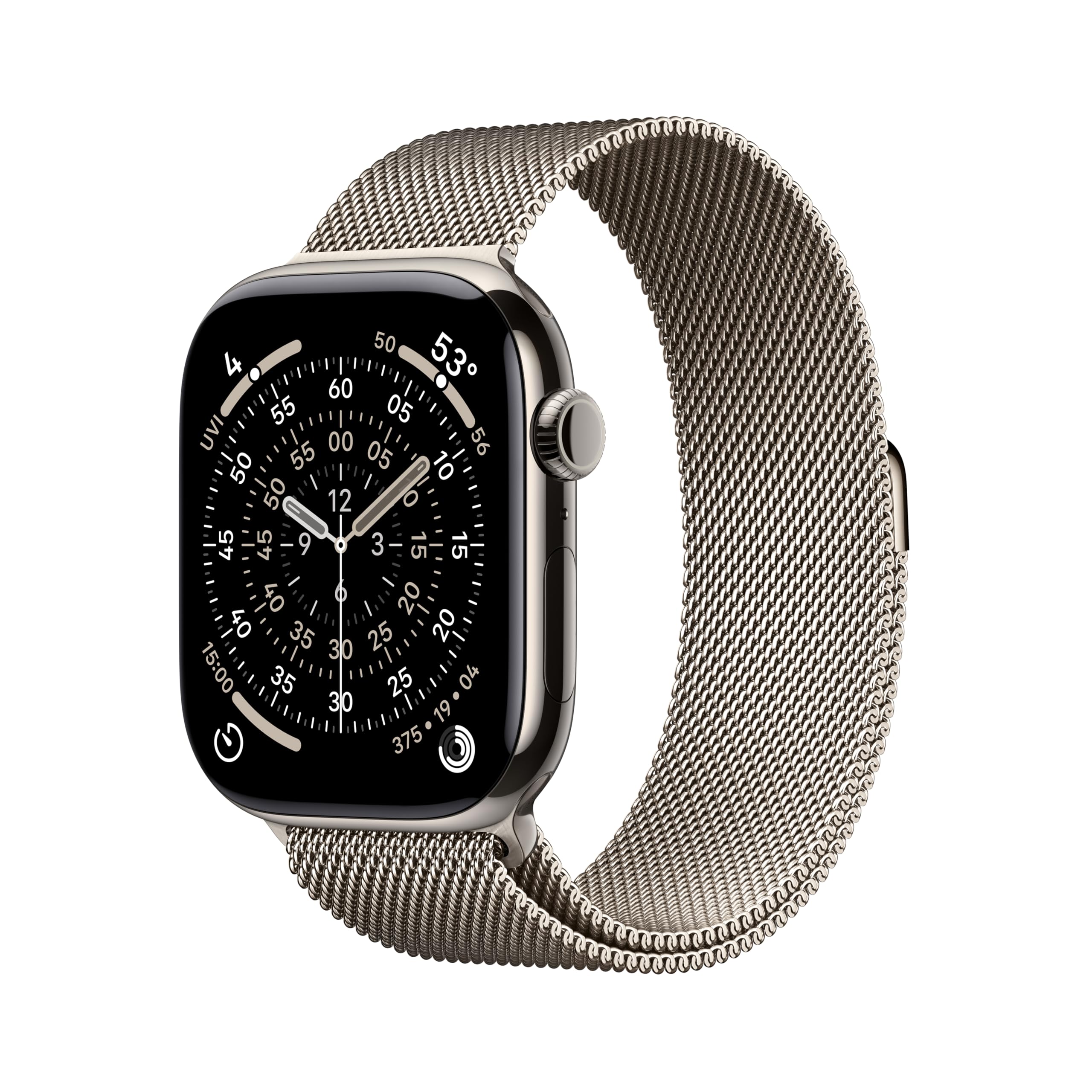 Apple Watch Series 11 [GPS + Cellular 46mm] Smartwatch with Natural Titanium Case with Natural Milanese Loop - M/L. Sleep Score, Fitness Tracker, Health Monitoring, Always-On Display, Water Resistant