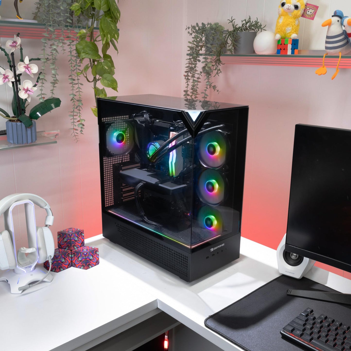iBUYPOWER Element Gaming PC Desktop Computer Intel Core i7 14700F CPU, NVIDIA GeForce RTX 5070 12GB GPU, 32GB DDR5 RGB 5200MHz RAM, 1TB NVMe SSD, Windows 11 Home, Gamer Keyboard and Mouse - EBI7N5704