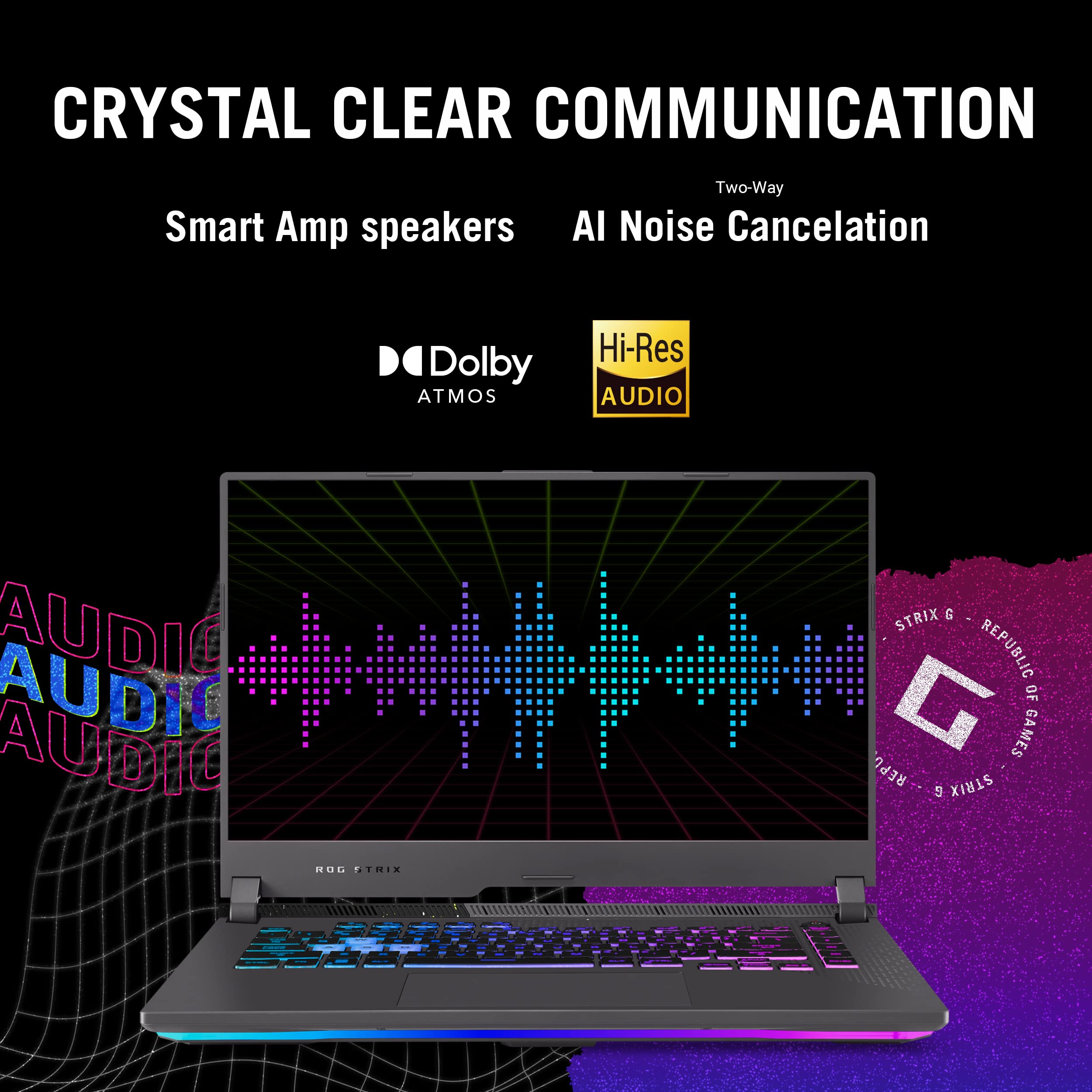 ASUS ROG Strix G15 (2022) Gaming Laptop, 15â€ 16:10 FHD 144Hz, GeForce RTX 3050, AMD Ryzenâ„¢ 7 6800H/HS, 16GB DDR5, 512GB PCIe SSD, Wi-Fi 6E, Windows 11, G513RC-ES73, Eclipse Gray