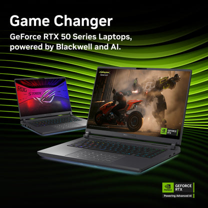 ASUS ROG Strix G16 (2025) Gaming Laptop, 16” ROG Nebula Display 16:10 2.5K 240Hz/3ms, NVIDIA® GeForce RTX™ 5070 Laptop GPU, Intel® Core™ Ultra 9 275HX, 32GB DDR5, 2TB Gen 4 SSD, Wi-Fi 7, Win 11 Pro