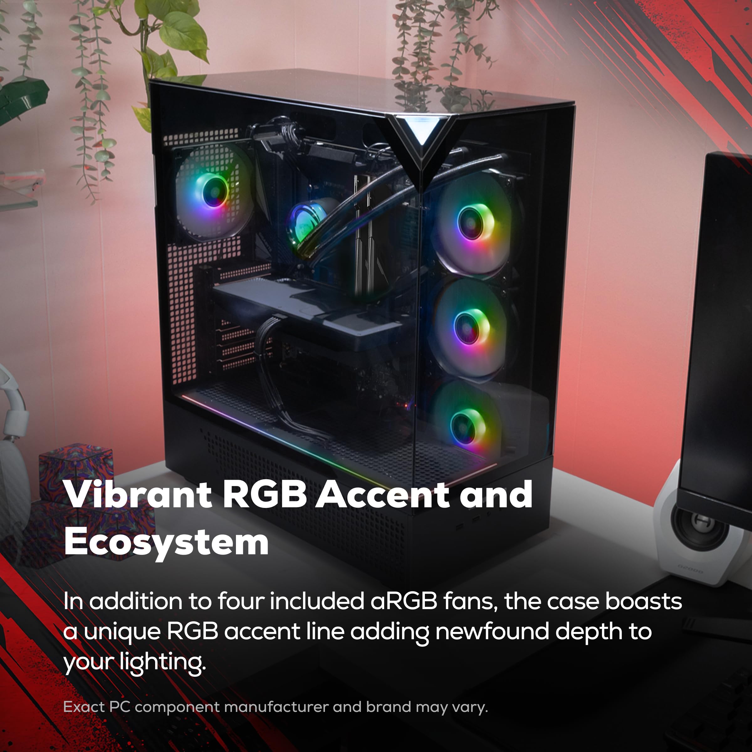 iBUYPOWER Element Gaming PC Desktop Computer Intel Core i7 14700F CPU, NVIDIA GeForce RTX 5070 12GB GPU, 32GB DDR5 RGB 5200MHz RAM, 1TB NVMe SSD, Windows 11 Home, Gamer Keyboard and Mouse - EBI7N5704