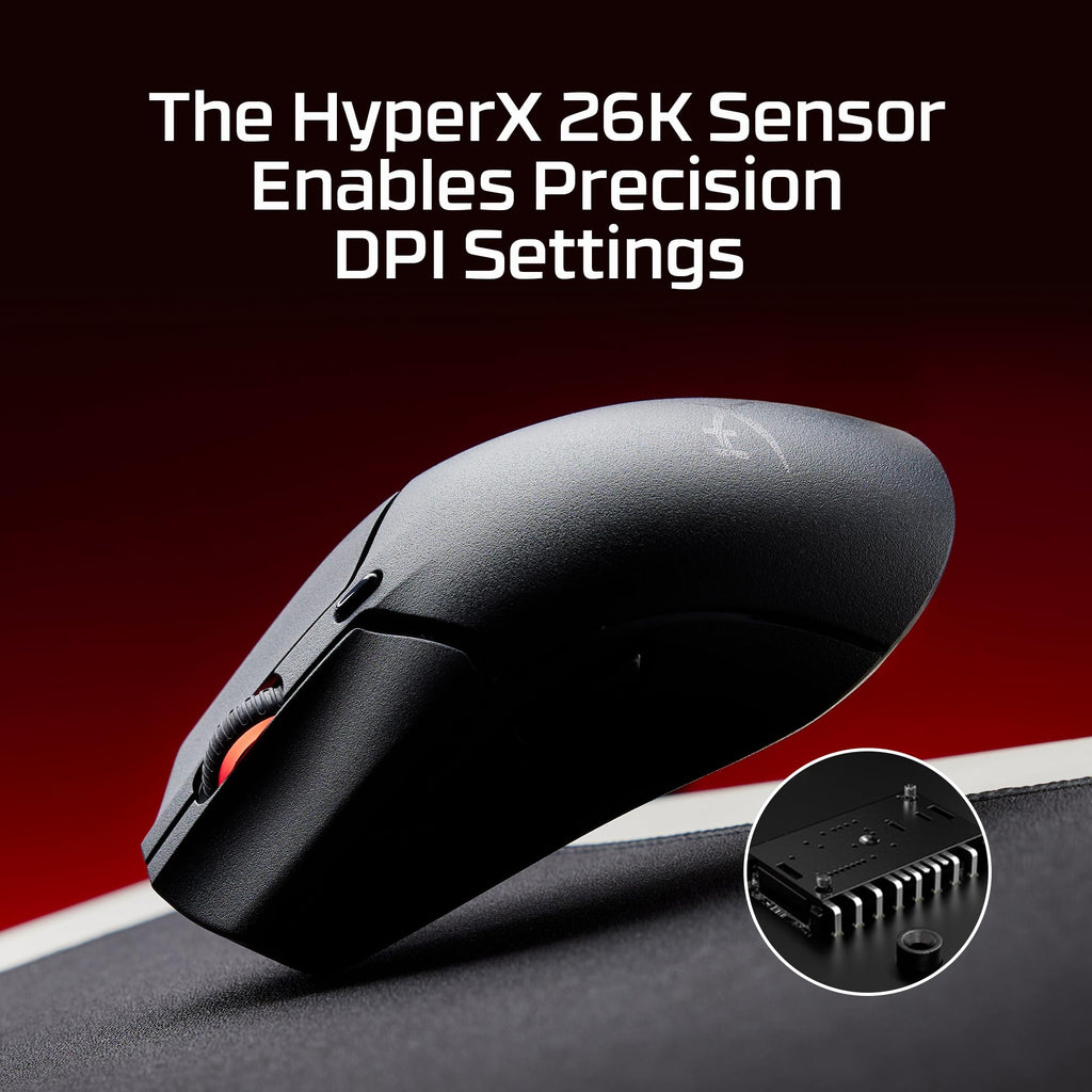 HyperX Pulsefire Haste 2 Mini – Wireless Gaming Mouse for PC Compact Lightweight Bluetooth 2.4GHz Black