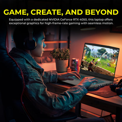 msi Thin A15 15.6" FHD 144Hz Gaming Laptop, AMD Ryzen 5 7535HS, GeForce RTX 4050 6GB GDDR6, 8GB DDR5 RAM, 512GB PCle SSD&1TB Docking Station, Backlit Keyboard, Wi-Fi 6E, Win11, Black