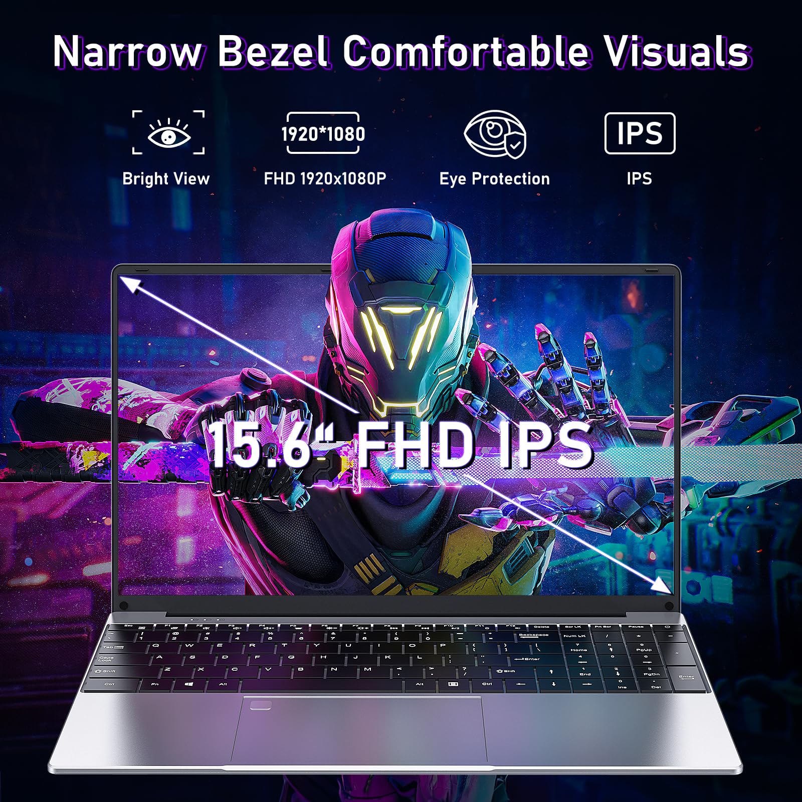 Gaming Laptop,Window 11 Pro Laptop Computer, 15.6 Inch Lap Top PC 2026, AMD Ryzen 7 5700U Processor,16GB RAM 1TB SSD, FHD Display,WiFi 5,BT5.0,Backlit Keyboard for Business, School, Work, Student, Kid