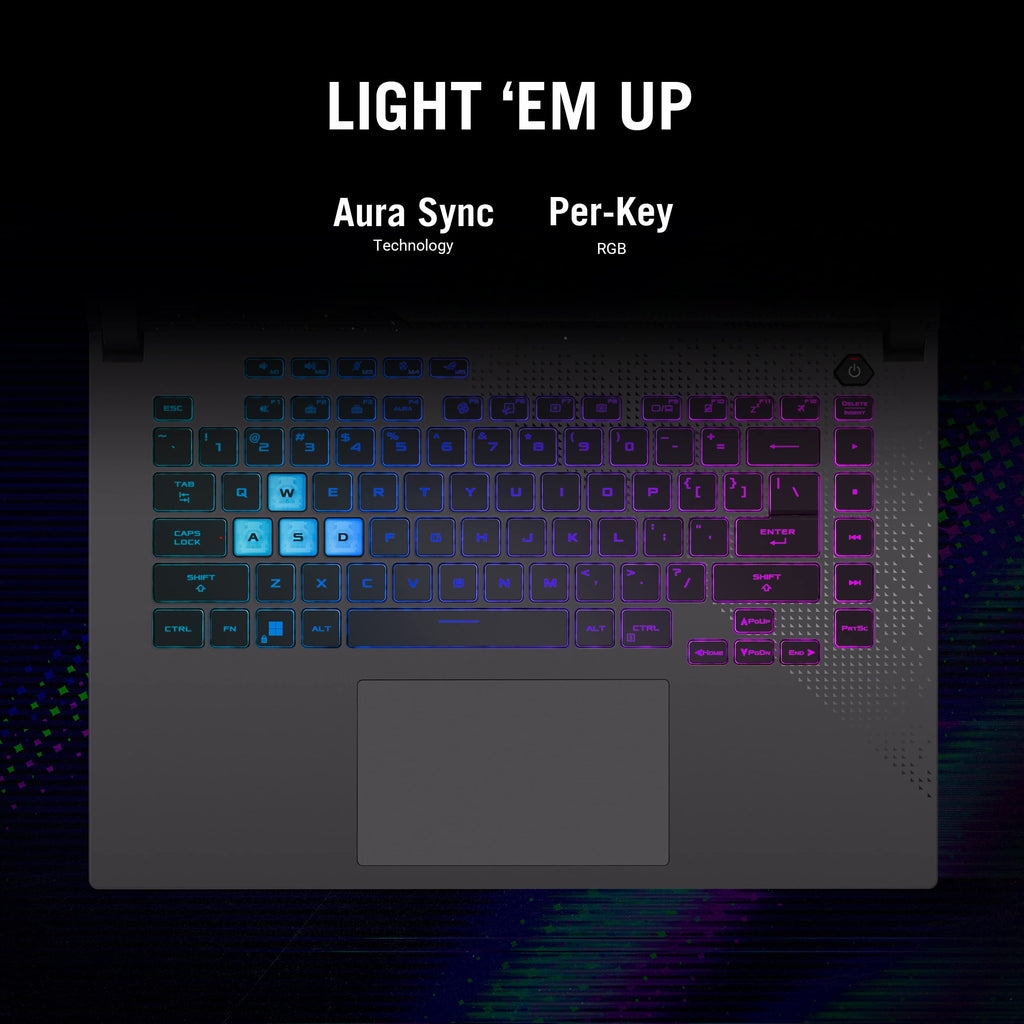 ASUS ROG Strix G15 (2022) Gaming Laptop, 15â€ 16:10 FHD 144Hz, GeForce RTX 3050, AMD Ryzenâ„¢ 7 6800H/HS, 16GB DDR5, 512GB PCIe SSD, Wi-Fi 6E, Windows 11, G513RC-ES73, Eclipse Gray