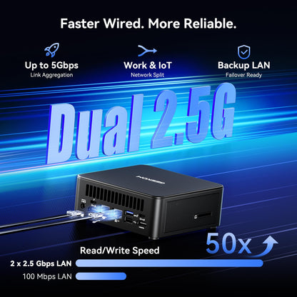 GEEKOM IT13 MAX AI Mini PC, Intel Ultra 9 185H (65W) Idea Coding/Multitasking, 1TB SSD(Up to 4TB) 16GB DDR5(Up to 96GB), Windows 11 Pro, Arc GPU,Video Editing, Dual 2.5GbE LAN, WiFi 7,8K Quad Display