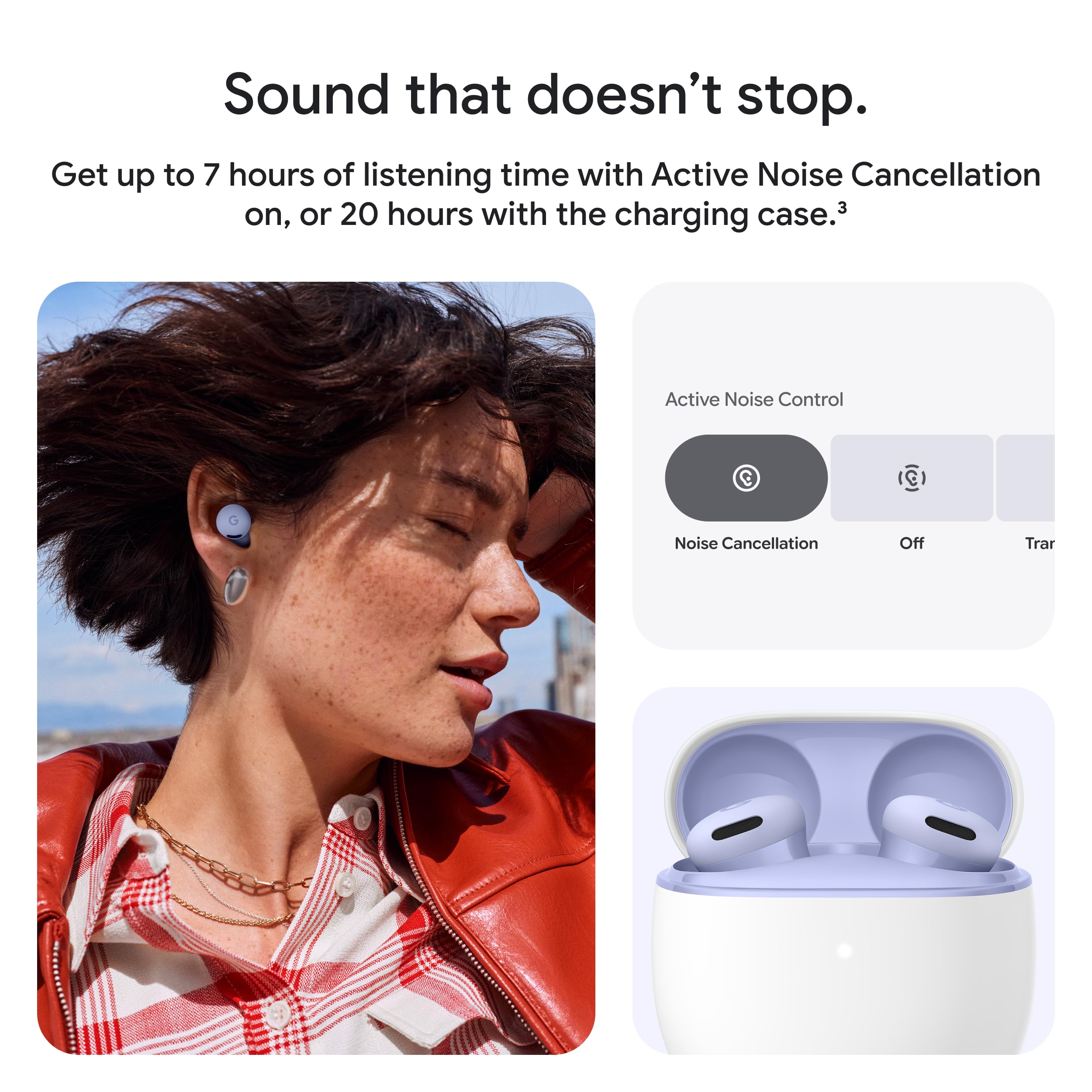 Google Pixel Buds 2a - Wireless Earbuds with Noise Cancellation - Hazel