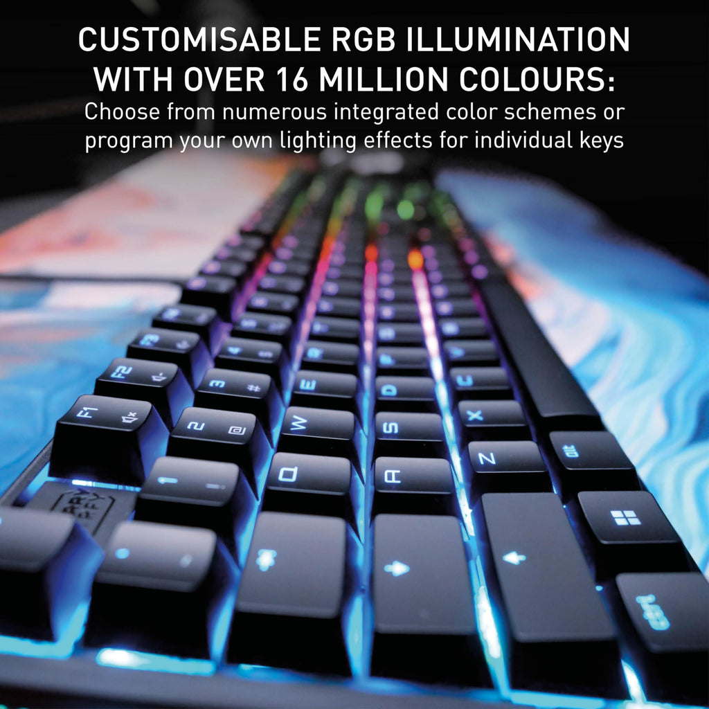 CHERRY XTRFY MX 3.1, Wired Mechanical Gaming Keyboard, Durable Aluminum Housing, RGB Lighting, Integrated Damping Mechanisms, USB-A, MX2A Silent RED Switches, Black