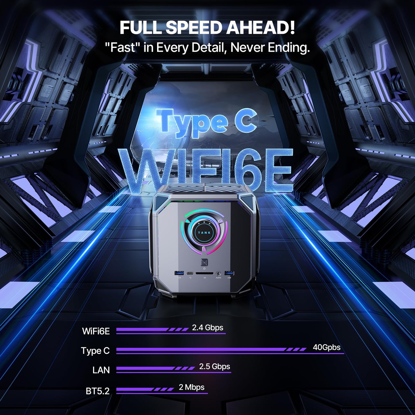 ACEMAGIC M1A Pro AI Mini PC Workstation Windows 11 Pro Intel Core i9-13900HK Discrete ARC A770 GPU 32GB DDR5 1TB Mini Computer PCIe4 SSD, 54W TDP Mini Gaming PC, 6-Display 8K, USB4, WiFi6E/2.5G LAN