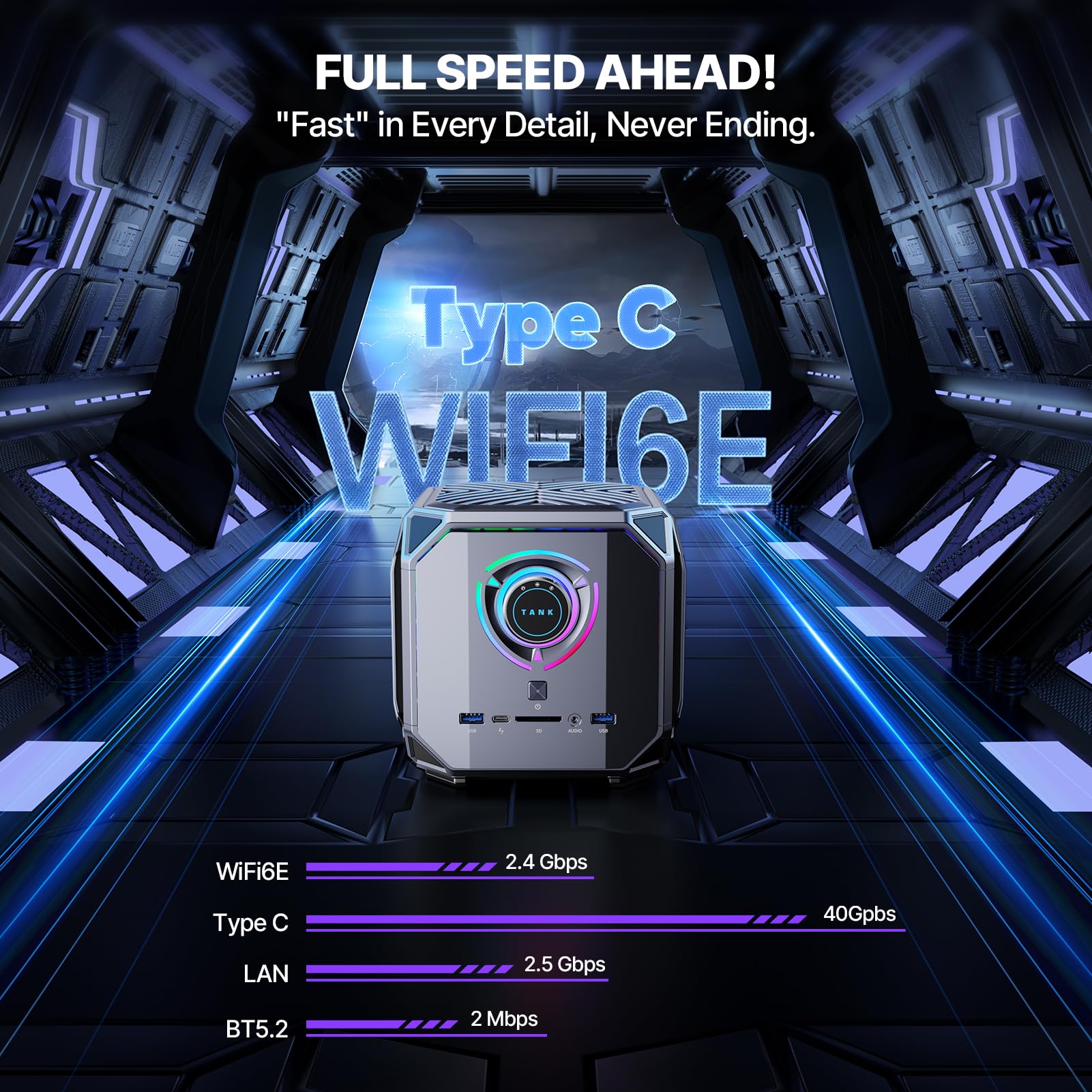 ACEMAGIC M1A Pro AI Mini PC Workstation Windows 11 Pro Intel Core i9-13900HK Discrete ARC A770 GPU 32GB DDR5 1TB Mini Computer PCIe4 SSD, 54W TDP Mini Gaming PC, 6-Display 8K, USB4, WiFi6E/2.5G LAN