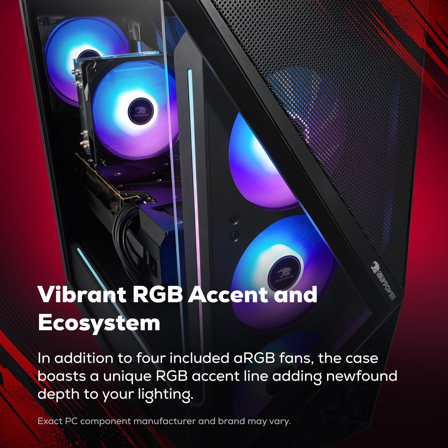 iBUYPOWER Slate Gaming PC Desktop Computer AMD Ryzen 7 9700F CPU, AMD Radeon RX 9060 8GB GPU, 16GB DDR5 RGB 5200MHz RAM, 1TB NVMe SSD, Windows 11 Home, Gamer Keyboard and Mouse - SBA7R9601
