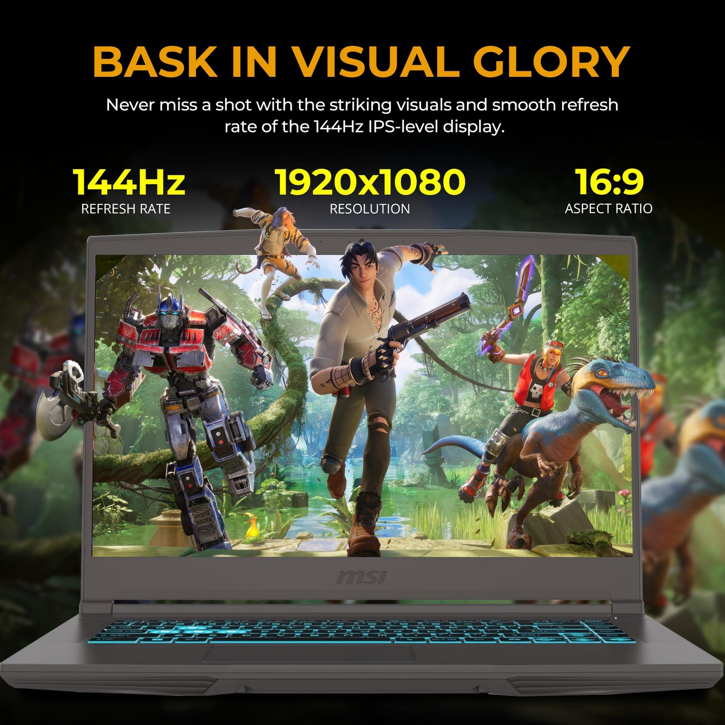 msi Thin A15 15.6" FHD 144Hz Gaming Laptop, AMD Ryzen 5 7535HS, GeForce RTX 4050 6GB GDDR6, 8GB DDR5 RAM, 512GB PCle SSD&1TB Docking Station, Backlit Keyboard, Wi-Fi 6E, Win11, Black