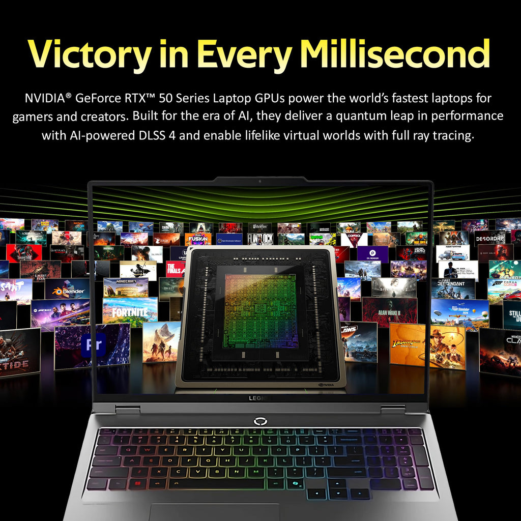 Lenovo Legion 5 16" WQXGA 240Hz Gaming Laptop, Intel Ultra 9 275HX, NVIDIA GeForce RTX 5060, 32GB DDR5, 2TB Storage (1TB SSD+1TB Docking Station Set), 24-Zone RGB Backlit Keyboard, Win 11 Pro, Gray